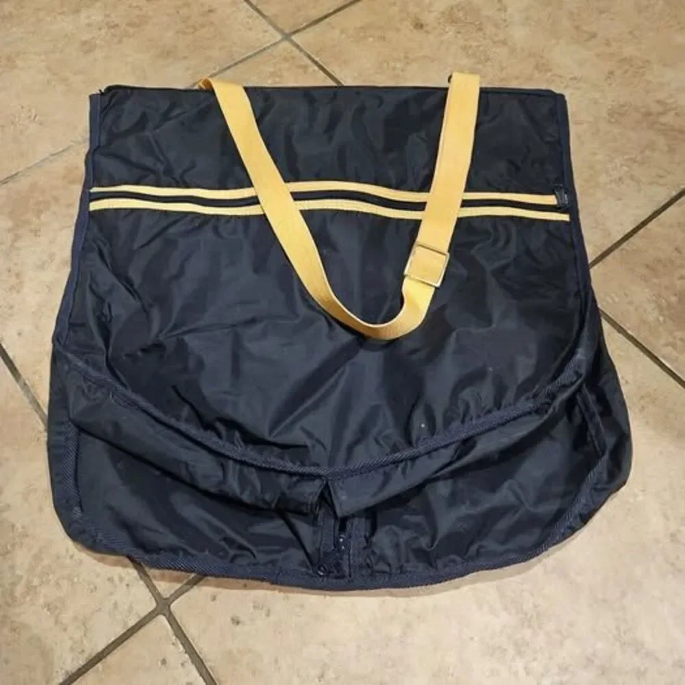 Navy Blue and Yellow Garment Bag 37
